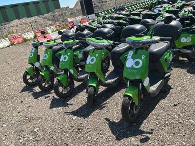 Overzichtsfoto van Super SOCO CUx Partij Elektrische opknap scooters (5x)